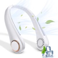 Leafless Neck Fan, USB Rechargeable Portable Neck Fan, 360° Adjustable Neckband Fan