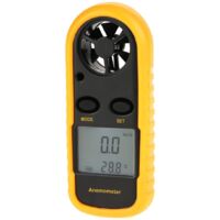 Handheld Digital Anemometer with LCD Display Wind Speed Gauge with Digital Thermometer Air Velocity and Wind Speed Meter Measuring Tool for Windsurfing Surfing Kite Flying Fishing Hiking and Other Out
