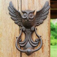 Cast Iron Door Knocker - Vintage Style - Owl - Decoration for Your Garden, Wooden House, Farmhouse