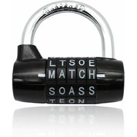Combination Padlock, Code Padlock Combination Padlock Waterproof and Rustproof Lock for Families, Schools, Businesses, Lockers and Other Places (5 Letter Padlock)