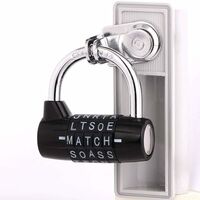 Combination Padlock, Code Padlock Combination Padlock Waterproof and Rustproof Lock for Families, Schools, Businesses, Lockers and Other Places (5 Letter Padlock)