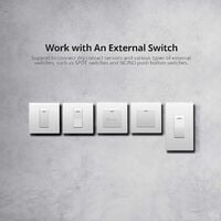 SONOFF Mini R2 WiFi Smart Switch 2 Way Light Switch, Works with Amazon Alexa/Google Home, APP Remote Control, Voice Control, DIY Mode, Timer Function, LAN Control, No Hub Required, 10A/2200W, 2 Pack