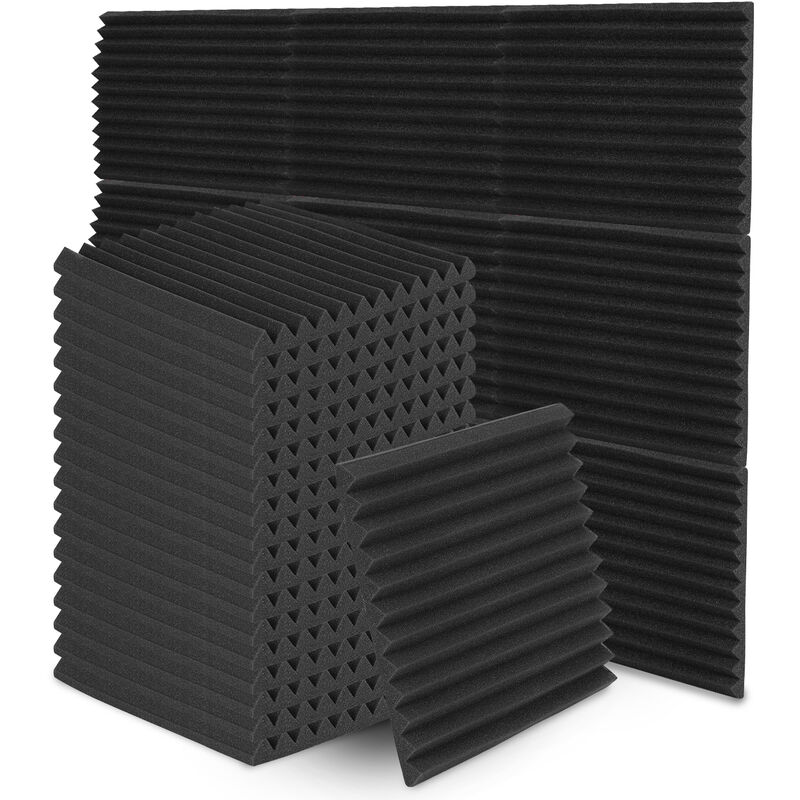 Randaco 24 STÜCKE Schallschutzschaum-Kit für Geräuschdämmung und  Schallabsorption aus Baumwolle im Format für Studios, KTV und Bars 30 x 30  x 2,5 cm