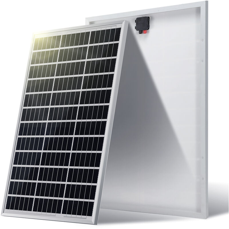 100 Watt 12V Solarmodul mono Solarpanel Photovoltaik Solarzelle zum  Aufladen von 12V Batterie, für Boote, Wohnmobile, Vans, Anhänger,Haushalt