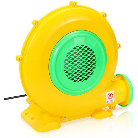 Randaco Elektrische Gebläse 370W Luftpumpe Ventilator für aufblasbare  Spielzeuge 220-240V Gelb+Grün (750m3/h