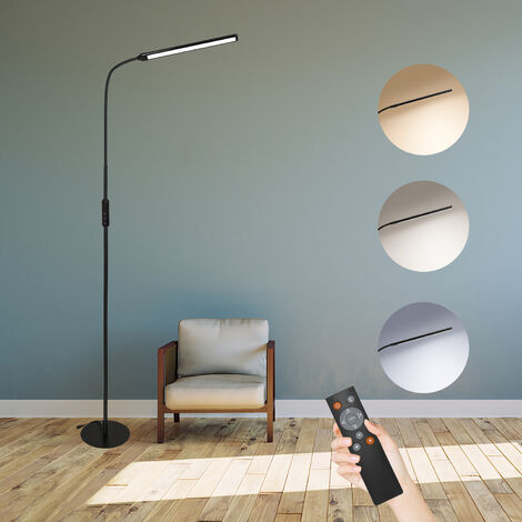 BRILLIANT Lampe Nori Standleuchte 1flg natur/weiß Fußschalter (nicht enthalten) E27, geeignet Mit für A60, 40W, Normallampen 1x