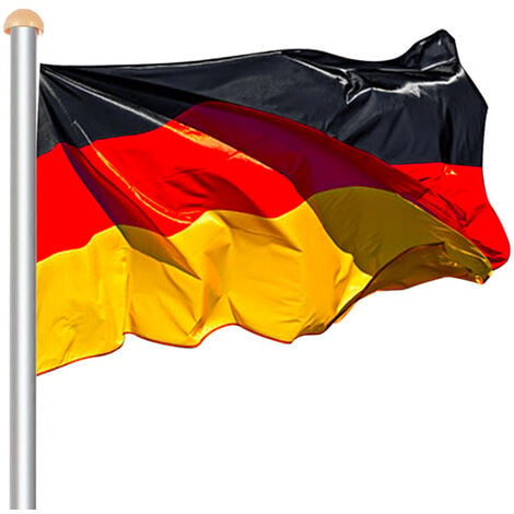 Randaco Fahnenmast Alu Deutschlandfahne Flaggenmast Mast