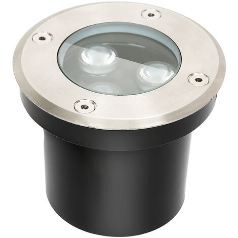BRILLIANT Itch Außen-Bodeneinbauleuchte 11cm edelstahl GU10, (nicht 20W, für enthalten) 1x Reflektorlampen geeignet PAR51