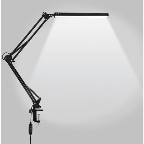Druckschalter Schreibtischleuchte integriert Brendan (680lm, titan Kopf LED BRILLIANT Lampe am 1x 4100K) LED 6W (SMD),