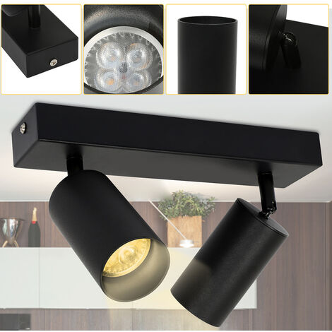 BRILLIANT Lampe Layton geeignet für 25W, matt/gold 4flg Tropfenlampen enthalten D45, nicht drehbar schwarz Spotrohr 4x E14, Köpfe Arme schwenkbar