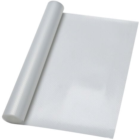 Randaco Schubladenmatte Einlegeböden Regale Antirutschmatte zuschneidbar  500 x 45cm,Transparentes Weiß