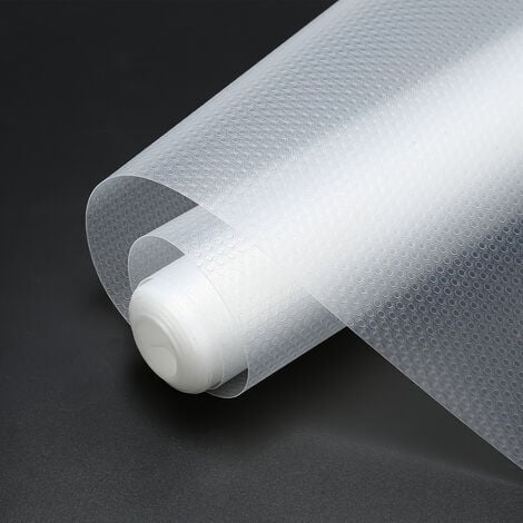 Randaco Schubladenmatte Einlegeböden Regale Antirutschmatte zuschneidbar  500 x 45cm,2pcs,Transparentes Weiß