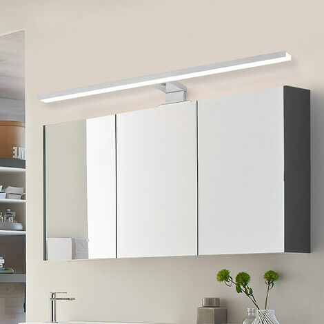 Lampe LED de miroir de salle de bain Noir mat 740 mm Blanc chaud/blanc neutre 230 V 13,6 W blanc neutre 