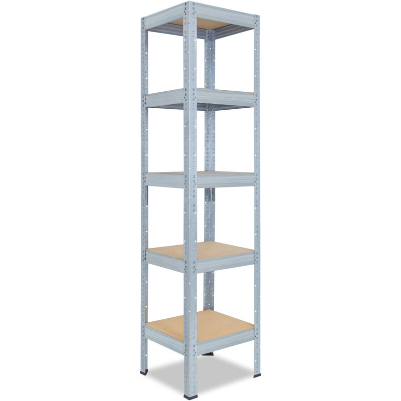 2x estanterías de taller metal galvanizado almacenamiento 750kg 200x100x50  cm