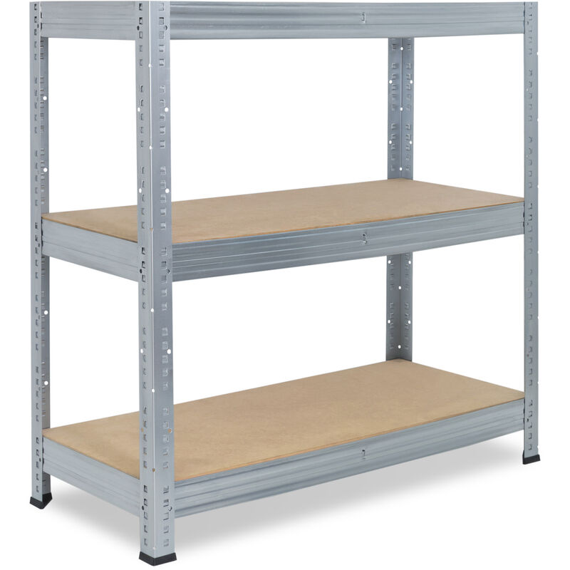 shelfplaza® PRO 200x100x50 cm Estantería galvanizada / estanterías fuertes  / estantería de 4 baldas / estanterías metálicas almacenaje / estantería de  metal insertable / capacidad de carga de 200kg