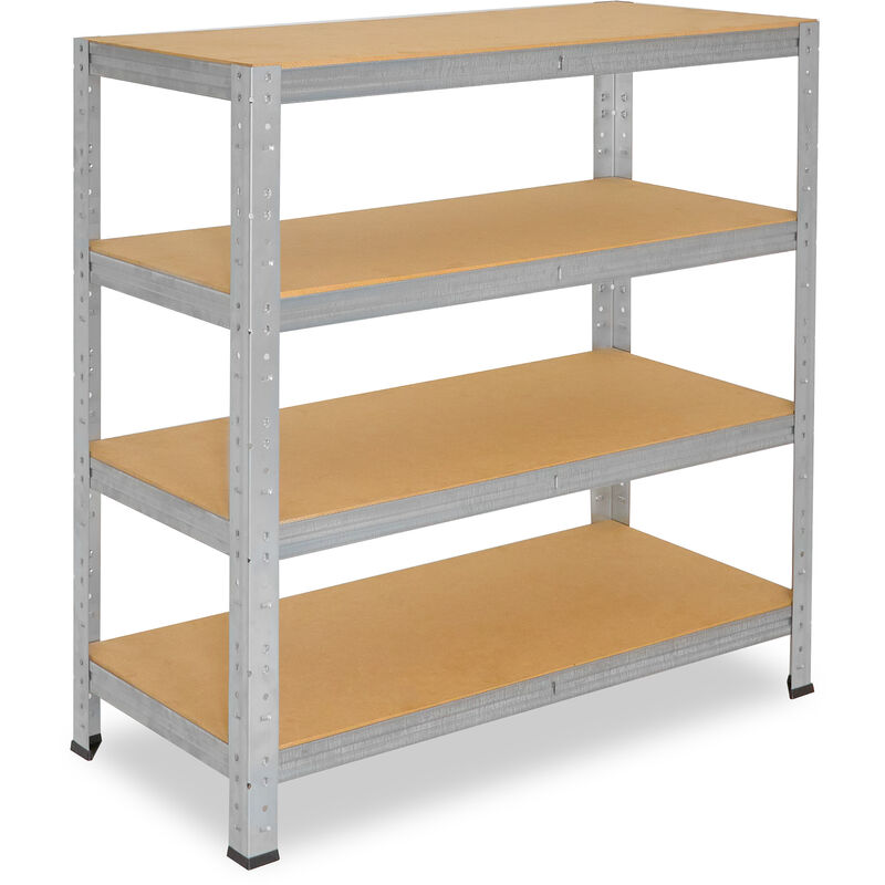 Shelfplaza® Home 100x30x40 cm galvanizada fuertes de 4 baldas almacenaje metal insertable capacidad carga 175kg 100x30x40cm