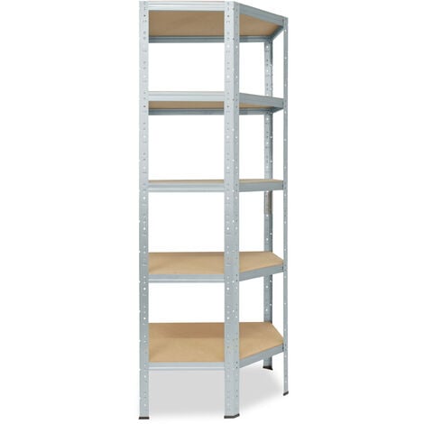 shelfplaza® HOME 230x60x30 cm Estantería esquina metálica de