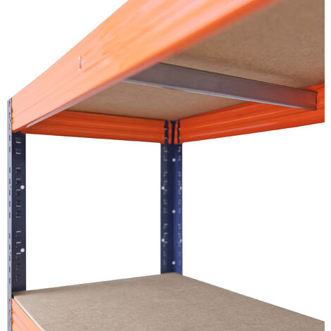 shelfplaza® PRO 230x120x45 cm Estantería azul naranja / estanterías fuertes  / estantería de 5 baldas / estanterías metálicas almacenaje / estantería de  metal insertable / capacidad de carga de 200kg