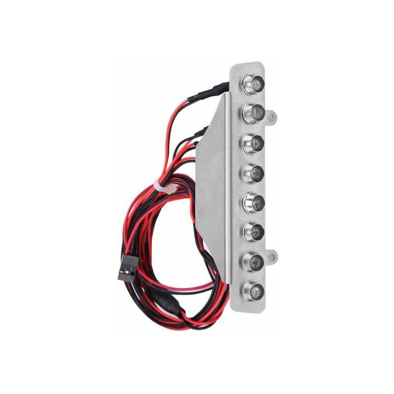 Luz Trasera Led Para Coche Rc, Luces Led Para Coche Rc, Lámpara De Luz Trasera Led Roja Y Blanca，Luz Led, 8 Barras Led FUIENKO