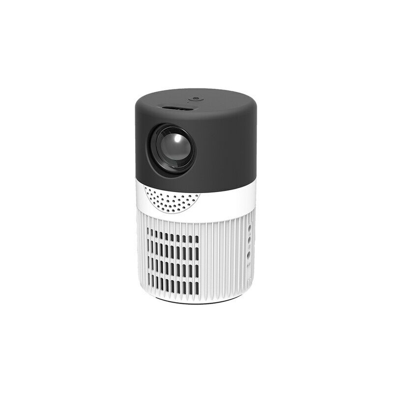 Mini proyector portátil YT400 para cine en casa reproductor de cine en casa con pantalla LCD de 360P con Pico LED,CHINA,black with white,Enchufe estadounidense