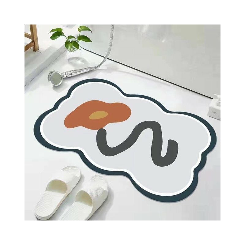 Alfombras ligeras de lujo para el baño, decoración de la habitación, alfombra para área del hogar adolescente, entrada a la puerta, antideslizante, absorbe el agua,2,40x60cm