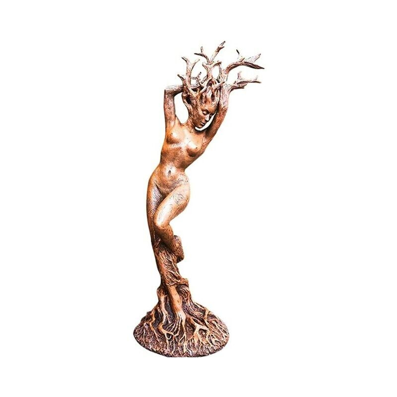 Estatua de la diosa del hada del bosque dios del árbol resina jardín al aire libre estatuilla decoración escultura de jardín patio encantado adornos exteriores,Goddess