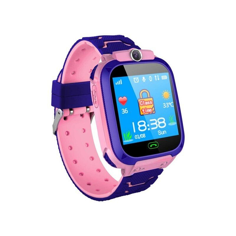 Reloj inteligente para niños, Smartwatch con tarjeta Sim, foto, impermeable, regalo para niños, teléfono IOS y Android,Pink silica,Polonia