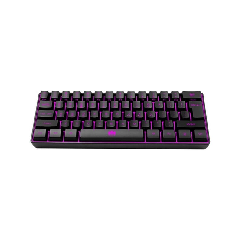 BLOODBAT-Teclado retroiluminado RGB para videojuegos, periférico inalámbrico con Bluetooth 5,0, USB 2,4G, modo Dual, 61 teclas,Black