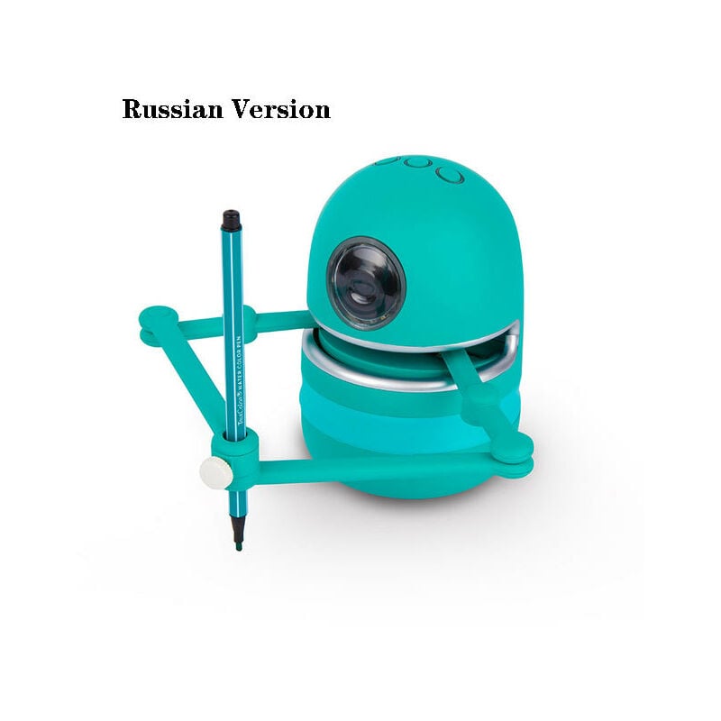 Robot de dibujo de QUINCY para niños, juguetes educativos para aprender el idioma ruso, inglés, francés, regalos para niños, dibujo de cumpleaños para bebés,Russian Version,Polonia