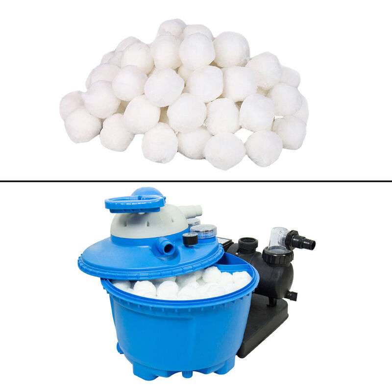 Bolas de filtro de piscina de 500g, repuesto ecológico de fibra para limpieza de piscinas, Bola de algodón,CHINA