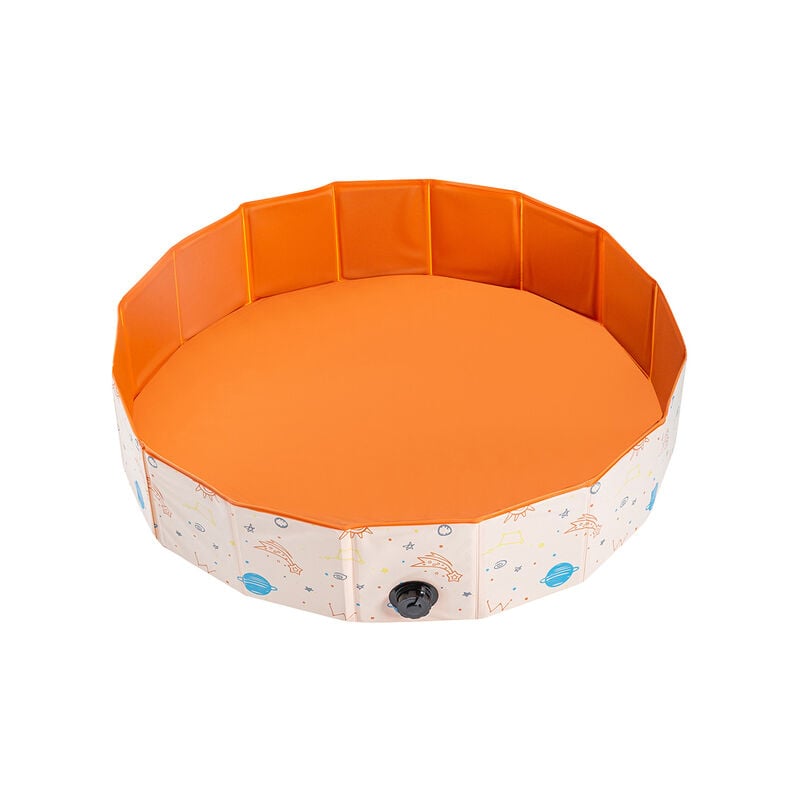 Piscina seca plegable para bebés, parque infantil de bolas, juguetes para niños, regalos de cumpleaños,Orange,Estados Unidos