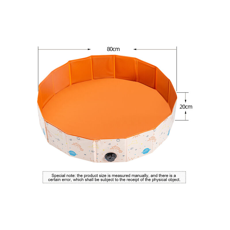 Piscina seca plegable para bebés, parque infantil de bolas, juguete para niños, regalo de cumpleaños,Orange,Francia