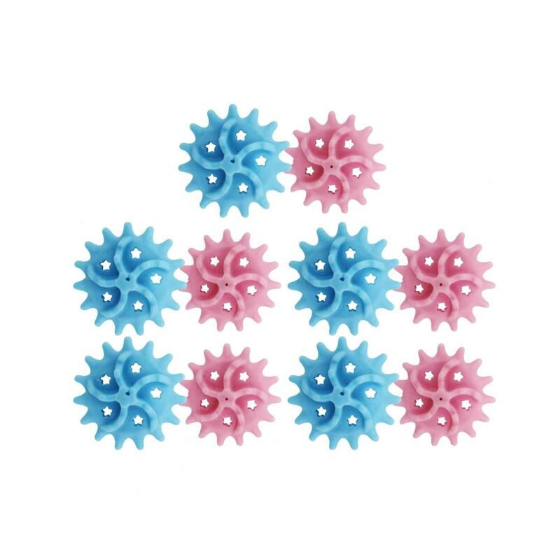 Bola de limpieza de lavandería reutilizable de 10 piezas, práctica Bola de lavandería multifuncional para uso diario,Blue Pink,CHINA