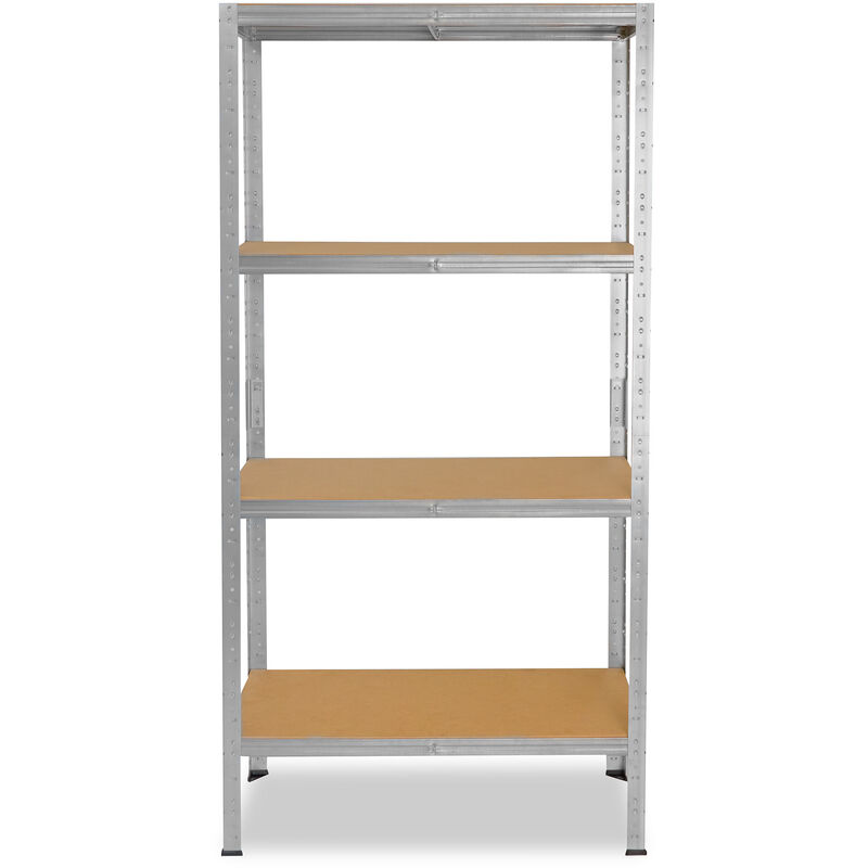 shelfplaza® 200x80x40cm PRO Scaffale metallo per carichi pesanti zincato  con 6 ripiani con 166kg capacità di carico/Scaffali in metallo per garage  come scaffali per ripostiglio o officina : : Fai da te