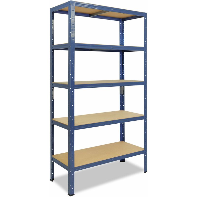 shelfplaza® HOME 180x40x40 cm Scaffale metallo per carichi pesanti zincato  con 5 ripiani con 175kg capacità di carico / Scaffali in metallo per garage  come scaffali per ripostiglio o officina