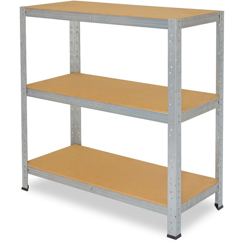 shelfplaza® HOME 100x23x45 cm Scaffale metallo per carichi pesanti  antracite con 3 ripiani con 175kg capacità di carico / Scaffali in metallo  per garage come scaffali per ripostiglio o officina