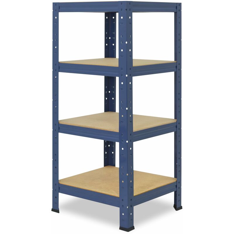 shelfplaza® HOME 100x40x40 cm Scaffale metallo per carichi pesanti blu con  4 ripiani con 175kg capacità di carico / Scaffali in metallo per garage  come scaffali per ripostiglio o officina