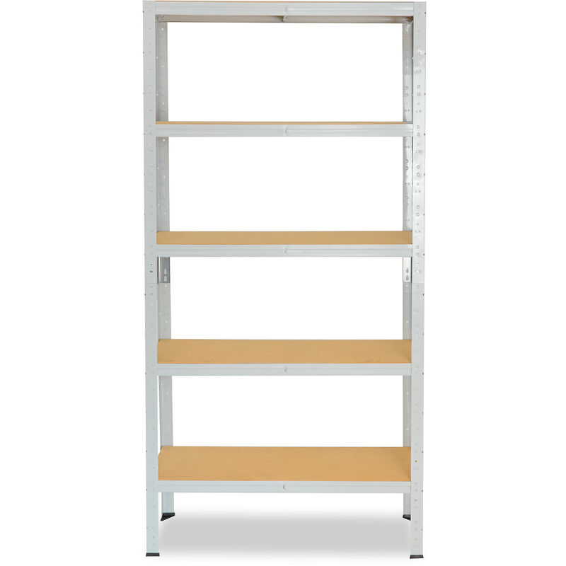 shelfplaza® OFFICE 180x70x30 cm Scaffale metallo per carichi pesanti grigio  chiaro 5 ripiani à 175kg capacità / Scaffali in metallo per garage come scaffali  per ripostiglio o scaffali per ufficio