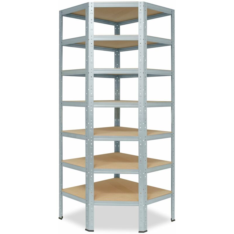 shelfplaza® PRO 200x60x60 cm Scaffale metallo per carichi pesanti grigio  con 5 ripiani con 200kg capacità di carico / Scaffali in metallo per garage  come scaffali per ripostiglio o officina