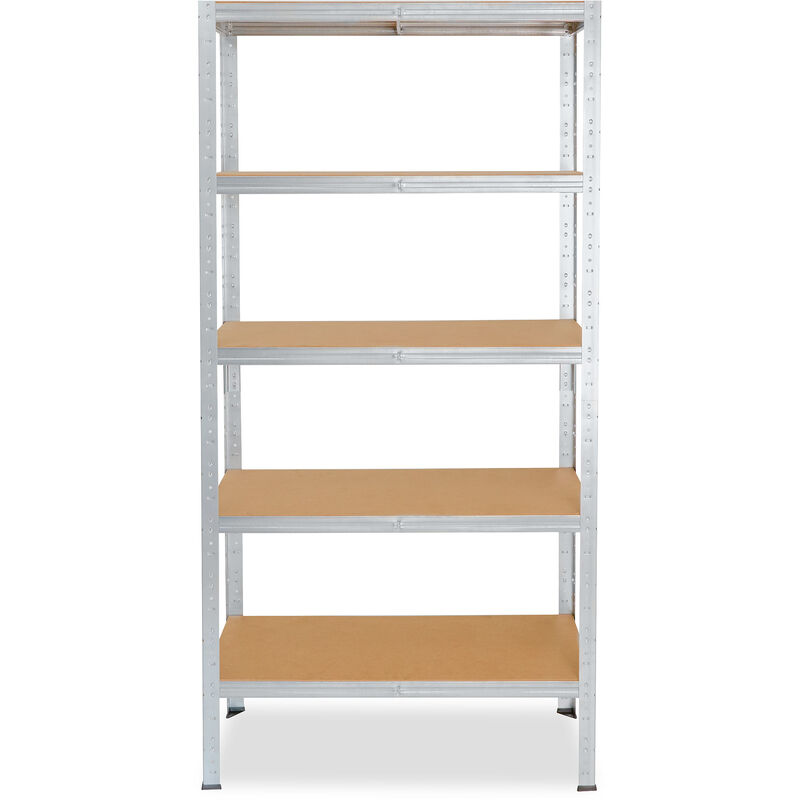 shelfplaza® PRO 90x50x30 cm Scaffale metallo per carichi pesanti zincato  con 3 ripiani con 200kg