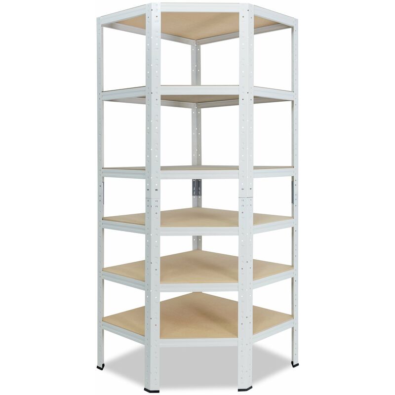 shelfplaza® HOME 200x70x40 cm Scaffale angolare metallo carichi