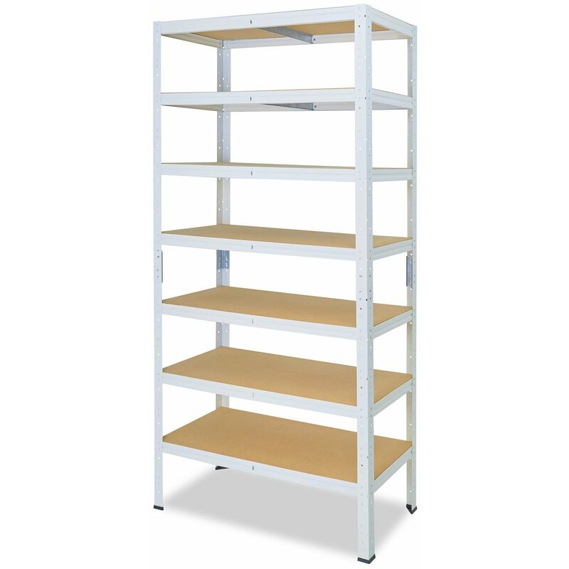 shelfplaza® 200x80x40cm PRO Scaffale metallo per carichi pesanti zincato  con 6 ripiani con 166kg capacità di carico/Scaffali in metallo per garage  come scaffali per ripostiglio o officina : : Fai da te