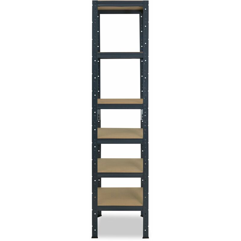 shelfplaza® HOME 200x30x30 cm Scaffale metallo per carichi pesanti  antracite con 6 ripiani con 145kg capacità di carico / Scaffali in metallo  per garage come scaffali per ripostiglio o officina