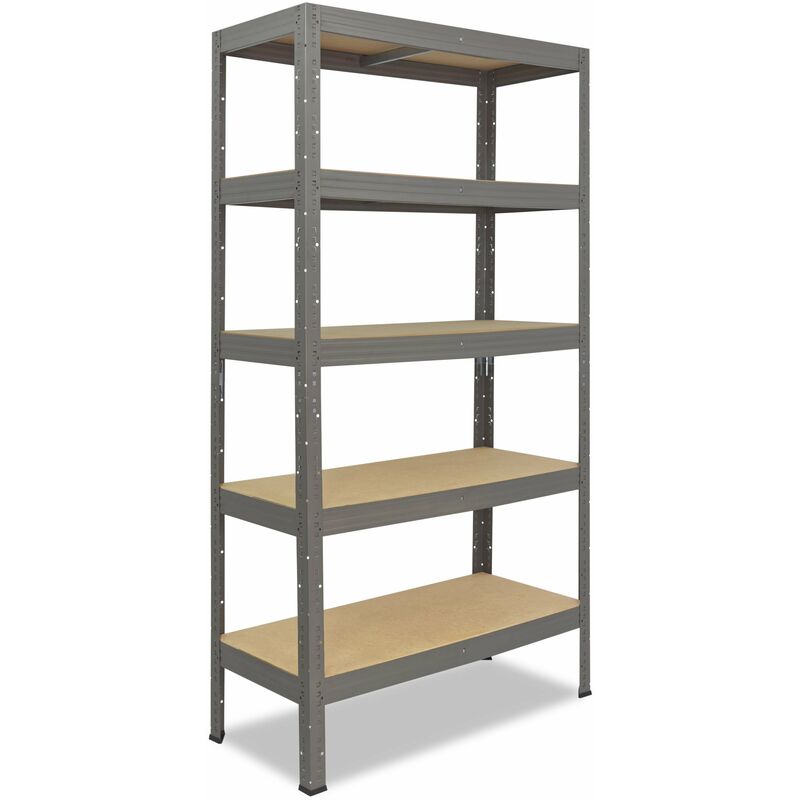 shelfplaza® PRO 180x70x30 cm Scaffale metallo per carichi pesanti grigio  con 5 ripiani con 200kg capacità di carico / Scaffali in metallo per garage  come scaffali per ripostiglio o officina