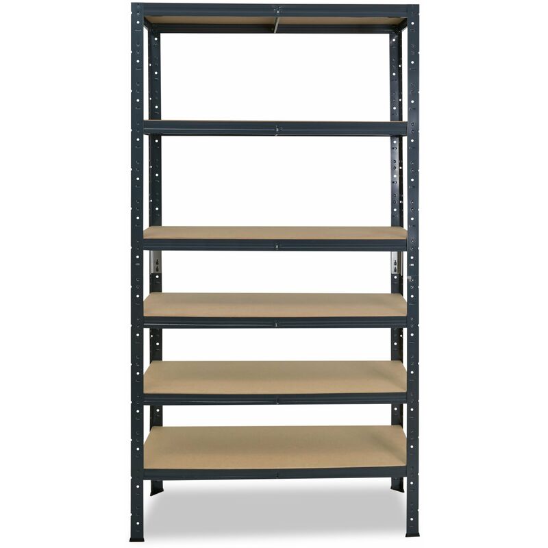 shelfplaza® HOME 200x60x40 cm Scaffale metallo per carichi pesanti  antracite con 6 ripiani con 145kg capacità di carico / Scaffali in metallo  per garage come scaffali per ripostiglio o officina