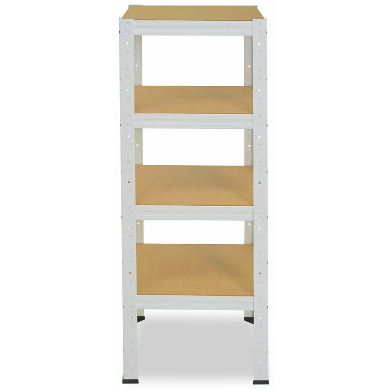 shelfplaza® HOME 100x45x45 cm Scaffale metallo per carichi pesanti bianco  con 4 ripiani con 175kg capacità di carico / Scaffali in metallo per garage  come scaffali per ripostiglio o officina