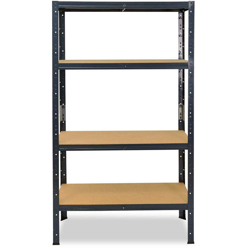 shelfplaza® HOME 155x80x50 cm Scaffale metallo per carichi pesanti  antracite con 4 ripiani con 175kg capacità di carico / Scaffali in metallo  per garage come scaffali per ripostiglio o officina