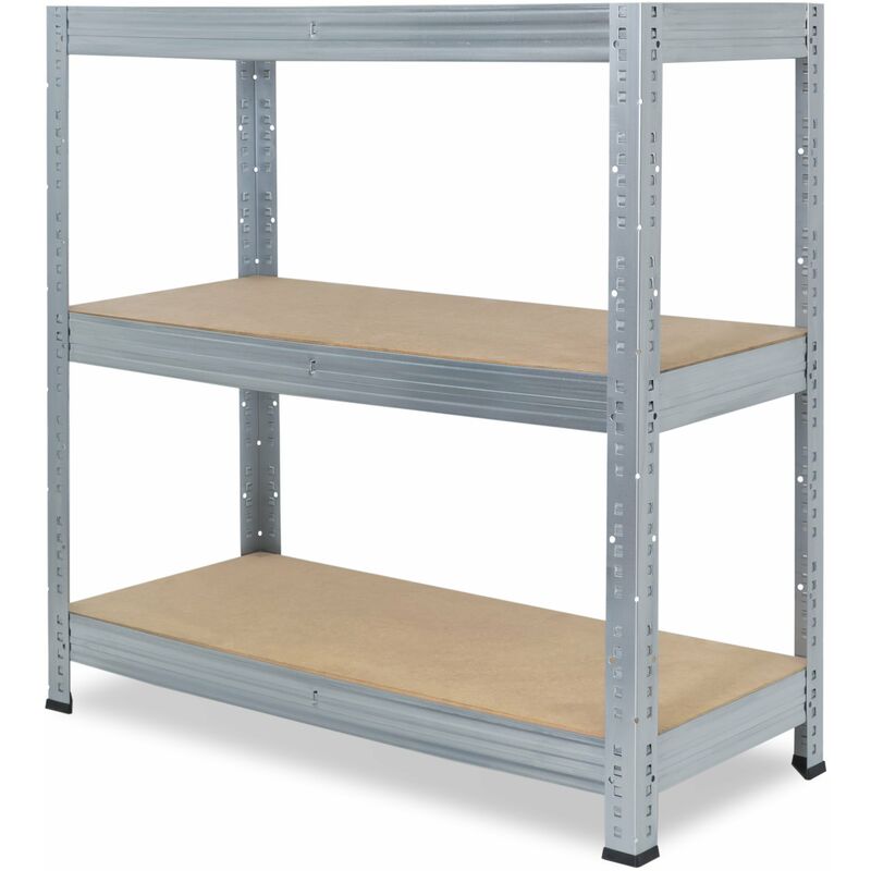 shelfplaza® PRO 90x100x30 cm Scaffale metallo per carichi pesanti zincato con  3 ripiani con 200kg capacità di carico / Scaffali in metallo per garage  come scaffali per ripostiglio o officina