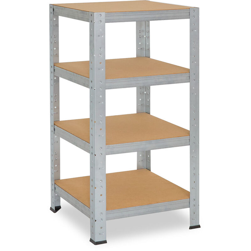 shelfplaza® HOME 155x50x30 cm Scaffale metallo per carichi pesanti bianco  con 4 ripiani con 175kg capacità di carico / Scaffali in metallo per garage  come scaffali per ripostiglio o officina