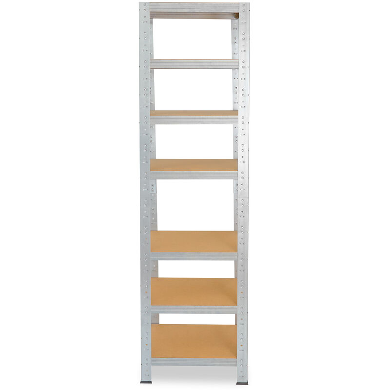 shelfplaza® HOME 200x50x50 cm Scaffale metallo per carichi pesanti zincato  con 7 ripiani con 125kg capacità di carico / Scaffali in metallo per garage  come scaffali per ripostiglio o officina